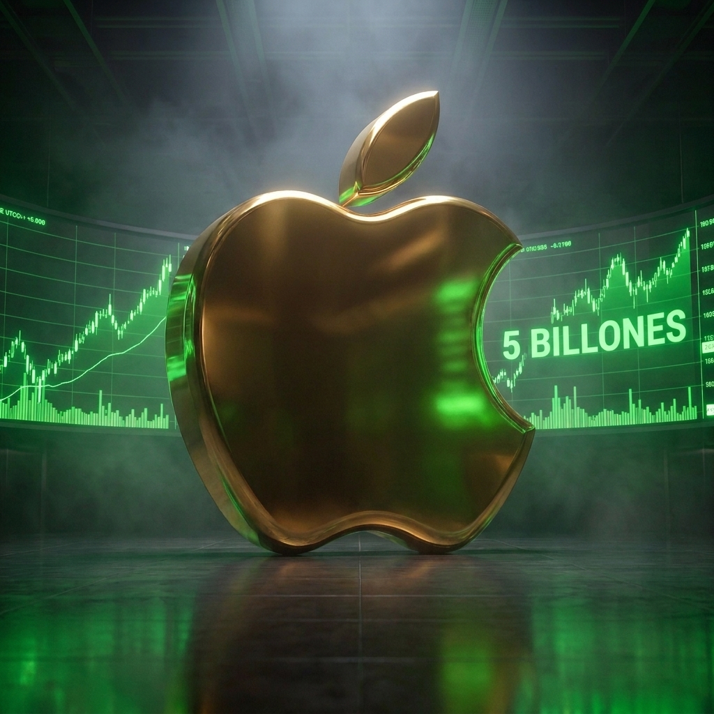 Apple llega a los 5 billones.